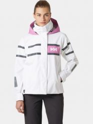 Kurtka Żeglarska Damska Helly Hansen Salt Inshore. Białe kurtki damskie Helly Hansen, m, bez wzorów, z materiału, bez kaptura. Za 999.00 zł.