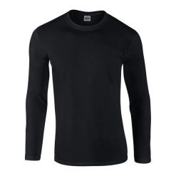 Koszulka Z Długim Rękawem Unisex Softstyle Dla Dorosłych. Brązowe bluzki damskie GILDAN, s, bez wzorów, bez kołnierzyka, bez ramiączek. Za 77.99 zł.