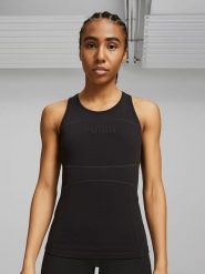 Puma Top sportowy w kolorze czarnym rozmiar: S. Czarne koszulki sportowe damskie Puma, s, bez wzorów, bez ramiączek, outdoorowe. Za 56.79 zł.