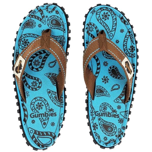 Japonki damskie GUMBIES ISLANDER FLIP FLOPS. Niebieskie klapki damskie Gumbies, bez wzorów, bez obcasa, bez zapięcia. Za 54.99 zł.