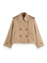 Scotch & Soda Kurtka przejściowa w kolorze beżowym rozmiar: XL. Brązowe kurtki damskie Scotch & Soda, xl, bez wzorów, bez kaptura. Za 267.92 zł.