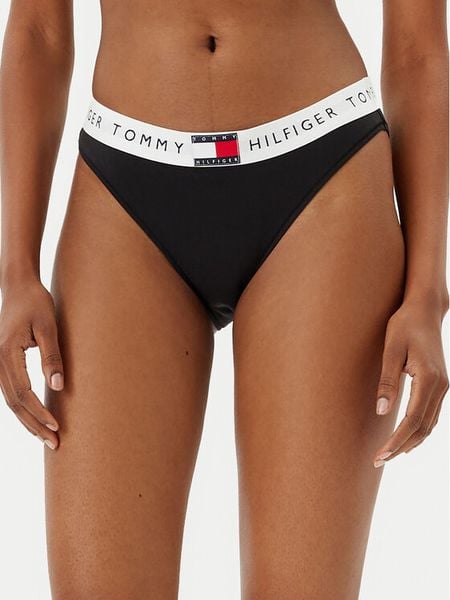 Tommy Hilfiger Figi klasyczne UW0UW06038 Czarny. Czarne figi Tommy Hilfiger, bez wzorów, z bawełny. Za 69.99 zł.