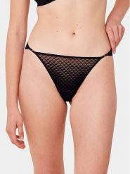 Triumph Stringi Mysterious Spotlight 10217880 Czarny. Czarne stringi Triumph, bez wzorów, z syntetyku. Za 119.99 zł.