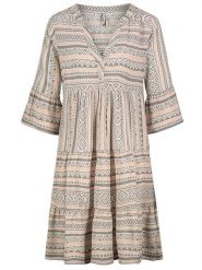 Sublevel Sukienka w kolorze szaro-pomarańczowym rozmiar: L. Szare sukienki damskie Sublevel, bez wzorów, z wiskozy, klasyczne, bez ramiączek. Za 86.99 zł.