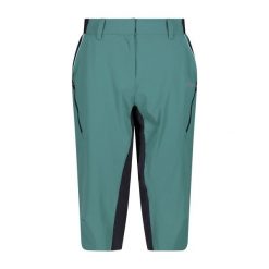 Szorty damskie rowerowe CMP 3. Niebieskie spodnie materiałowe damskie CMP, bez wzorów. Za 382.50 zł.