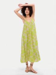Gap Sukienka letnia 670217-03 Zielony Loose Fit. Zielone sukienki damskie GAP, bez wzorów, z bawełny, bez ramiączek. Za 199.99 zł.