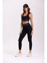 Onamaste Legginsy sportowe "Millie" w kolorze czarnym rozmiar: S/M. Czarne legginsy damskie Onamaste, m, bez wzorów, z materiału. Za 145.60 zł.
