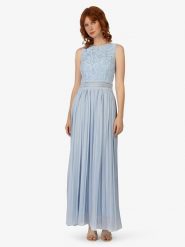 APART Sukienka w kolorze błękitnym rozmiar: 38. Niebieskie sukienki damskie Apart, bez wzorów, z bawełny, bez ramiączek. Za 412.34 zł.