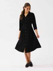 Stylove Sukienka w kolorze czarnym rozmiar: L. Czarne sukienki damskie Stylove, bez wzorów, bez ramiączek. Za 140.53 zł.