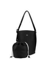 Gino Rossi Torebka TYL00428-H.T Czarny. Czarne torebki klasyczne damskie Gino Rossi, bez dodatków. Za 229.99 zł.