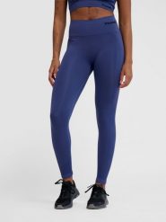 Damskie legginsy bezszwowe z wysoką talią Hummel TIF. Niebieskie legginsy damskie Hummel, s, bez wzorów, z poliamidu, z podwyższonym stanem, na fitness i siłownię. Za 168.00 zł.