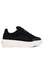 Max Mara Sneakersy Maxiwk 2524766012650 Czarny. Czarne obuwie sportowe damskie Max Mara, z wełny, bez zapięcia. Za 1,338.99 zł.
