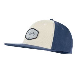 Czapka z daszkiem bawełniana Rab Axion Badge Cap. Niebieskie czapki z daszkiem damskie RAB, na zimę, bez wzorów, z bawełny. Za 124.99 zł.