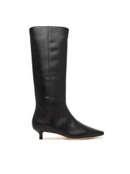 LAUREN RALPH LAUREN Kozaki Frncsa Tl Hl Bo Tal 802P15725001 Czarny. Czarne kozaki damskie Lauren Ralph Lauren, ze skóry, bez obcasa, na szpilce, bez zapięcia. Za 1,299.00 zł.