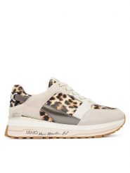 Liu Jo Sneakersy Maxi Wonder 91 BA6011 PX811 Beżowy. Brązowe obuwie sportowe damskie Liu Jo, ze skóry, bez zapięcia. Za 729.99 zł.