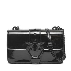 Torebka PINKO. Czarne listonoszki damskie Pinko, bez wzorów, bez dodatków. Za 1,349.00 zł.