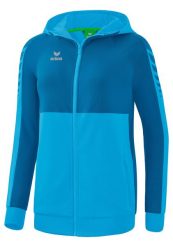 Damska bluza treningowa z kapturem Erima Six Wings. Fioletowe bluzy damskie Erima, bez wzorów, z bawełny, z kapturem. Za 244.40 zł.
