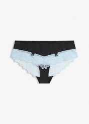 Figi panty. Szare figi bonprix, bez wzorów, z bawełny. Za 37.99 zł.