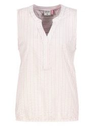 Sublevel Bluzka w kolorze biało-jasnoróżowym rozmiar: S. Różowe bluzki damskie Sublevel, s, bez wzorów, z bawełny, bez kołnierzyka, bez ramiączek. Za 60.99 zł.