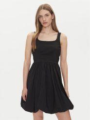 JDY Sukienka letnia Mio 15350930 Czarny Regular Fit. Czarne sukienki damskie JDY, bez wzorów, z bawełny, bez ramiączek. Za 139.99 zł.