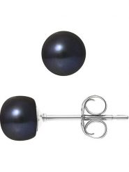 Mitzuko Kolczyki-wkrętki z perłami w kolorze granatowym rozmiar: onesize. Niebieskie kolczyki damskie Mitzuko, z perłą, srebrne. Za 178.37 zł.
