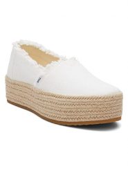 TOMS Espadryle w kolorze białym rozmiar: 38. Białe espadryle damskie TOMS, bez wzorów, bez obcasa, na platformie. Za 162.11 zł.