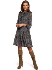 Stylove Sukienka w kolorze czarnym ze wzorem rozmiar: M. Czarne sukienki damskie Stylove, bez wzorów, bez ramiączek. Za 149.66 zł.