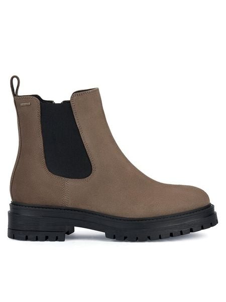 Geox Botki D Iridea B Abx D26D0A 00022 C6692 Beżowy. Brązowe botki damskie Geox, ze skóry, bez obcasa, na płaskiej podeszwie, bez zapięcia. Za 489.99 zł.