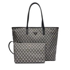Torebka Guess. Czarne shopper bag Guess, bez dodatków. Za 519.99 zł.