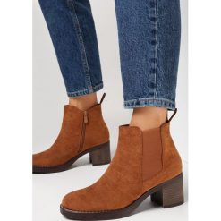 Brązowe Botki Griffins. Brązowe botki damskie Born2be, klasyczne, za kostkę, bez obcasa, na obcasie, bez zapięcia. Za 139.99 zł.