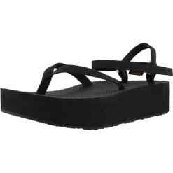 Sandały TEVA W FLATFORM SLIM Czarny. Czarne sandały damskie Teva, bez wzorów, z tkaniny, bez obcasa, bez zapięcia. Za 281.99 zł.