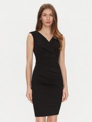 Rinascimento Sukienka koktajlowa CFC0122540003 Czarny Regular Fit. Czarne sukienki damskie Rinascimento, bez wzorów, z syntetyku, wizytowe, bez ramiączek. Za 359.99 zł.