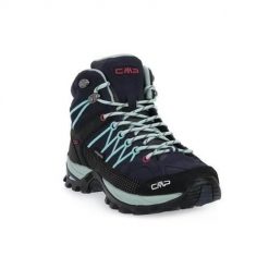 Buty trekkingowe damskie CMP 62MN Rigel Mid Wmn Trekking. Niebieskie obuwie sportowe damskie CMP, z materiału, za kostkę, bez zapięcia, trekkingowe. Za 426.05 zł.