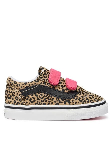 Vans Tenisówki Old Skool V VN000VB2HO81 Brązowy. Brązowe buty sportowe dziewczęce Vans, z materiału, bez zapięcia. Za 219.99 zł.