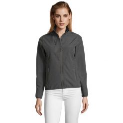Kurtka Damska Radian Soft Shell. Brązowe kurtki damskie SOL'S, m, bez wzorów, bez kaptura. Za 181.99 zł.