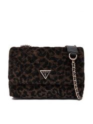Guess Torebka Giully II br Brązowy. Brązowe torebki wieczorowe damskie Guess, z aplikacjami, z materiału, bez dodatków. Za 469.99 zł.