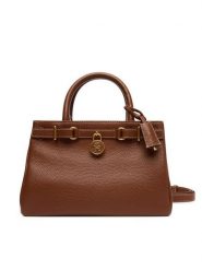 Tommy Hilfiger Torebka American Icon Mini Tote Leather AW0AW17926 Brązowy. Brązowe torebki klasyczne damskie Tommy Hilfiger, ze skóry, bez dodatków. Za 1,099.00 zł.