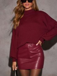 Milan Kiss Sweter w kolorze czerwonym rozmiar: L. Czerwone swetry klasyczne damskie Milan Kiss, l, prążkowane, bez kołnierzyka. Za 209.82 zł.