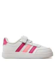 Adidas Sneakersy Breaknet 2.0 IE3791 Biały. Białe buty sportowe dziewczęce Adidas, bez wzorów, ze skóry, bez zapięcia. Za 129.99 zł.