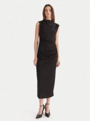 Marella Sukienka koktajlowa Scuola 2523626011 Czarny Slim Fit. Czarne sukienki damskie Marella, bez wzorów, z wiskozy, wizytowe, bez ramiączek. Za 1,019.00 zł.
