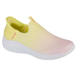 Buty sportowe Sneakersy damskie, Skechers Slip-Ins Ultra Flex 3.0 - Beauty Blend. Żółte obuwie sportowe casual damskie Skechers, trekkingowe. Za 359.99 zł.