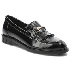 Czarne Mokasyny Armodo Eleganckie Obuwie Damskie. Czarne mokasyny damskie Armodo, na wiosnę, z lakierowanej skóry, bez obcasa. Za 359.00 zł.