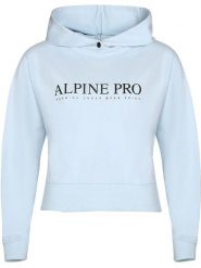 Alpine Pro Bluza "Jefewa" w kolorze błękitnym rozmiar: M. Niebieskie bluzy damskie Alpine Pro, m, bez wzorów, z bawełny, z kapturem. Za 213.18 zł.