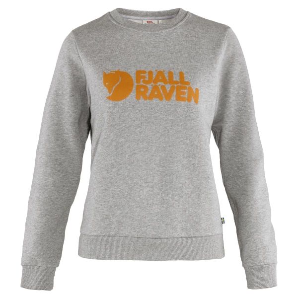 Bluza damska Fjallraven Logo Sweater. Szare bluzy damskie Fjällräven, m, bez wzorów, z bawełny, bez kaptura. Za 508.70 zł.