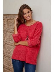 Joséfine Sweter "Palomar" w kolorze czerwonym rozmiar: M. Czerwone swetry klasyczne damskie Joséfine, m, bez kołnierzyka. Za 100.99 zł.