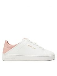 MICHAEL Michael Kors Sneakersy Jenny Lace Up 43T4JNFS1L Biały. Białe obuwie sportowe damskie MICHAEL Michael Kors, ze skóry, bez zapięcia. Za 379.99 zł.
