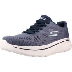 Buty SKECHERS GO WALK ARCH FIT N JOY JUNI Niebieski. Niebieskie obuwie trekkingowe damskie Skechers, z tkaniny, bez zapięcia. Za 289.99 zł.