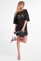 Sukienka mini ARMANI EXCHANGE. Sukienki damskie Armani Exchange, bez wzorów, bez ramiączek. W wyprzedaży za 190.27 zł.
