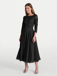 Swing Sukienka koktajlowa 77761710 Czarny Regular Fit. Czarne sukienki damskie Swing, bez wzorów, z syntetyku, wizytowe, bez ramiączek. Za 589.99 zł.