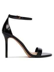 Aldo Sandały Jacynthe 13922267 Czarny. Czarne kozaki damskie ALDO, ze skóry, bez obcasa, na szpilce, bez zapięcia. Za 339.99 zł.